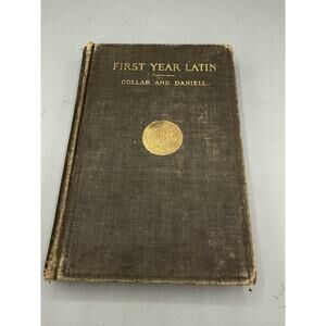 Antique 1911 First Year Latin South Carolina Edition Collar Daniell Book